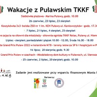 Harmonogram Wakacji z TKKF Puławy