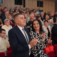 Prezydent Puław Paweł Maj i Przewodnicząca Rady Miasta Puławy Bożena Krygier wśród publiczności