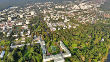 Panorama Puław - widok od strony parku